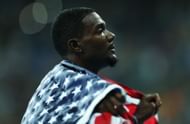 Gatlin on the 14th day of the 2016 Rio Olympics during the 4x100m relay event (Image via: Getty Images)